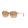 Coach HC8332D Women's Sunglasses, Transparent brown