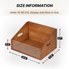 Vinyl Record Storage Crate, Solid Wood Rustic Record Box Holds