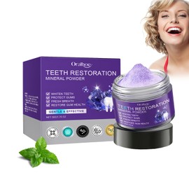 Tooth Restoration Mineral Powder 50 g Mineral Tooth Powder Teeth Whitening Powder Teeth Whitening Powder Tooth Repair Mineral Powder Effectively Strengthens Teeth and Gums