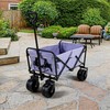 ESPIDOO 100L Collapsible Folding Wagon Cart: Heavy Duty Foldable Utility