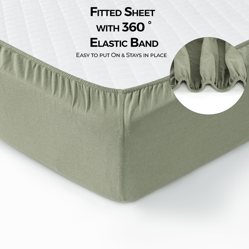 Dreamology Cot Sheet, Cotton Fitted sheet, Soft and Breathable Fitted