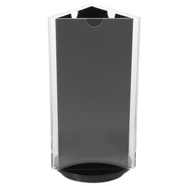 DIYEAH Rotatable Acrylic Sign Holder 3-Sided Restaurants Menu Display Stand Tabletop Paper Holder for Office Store Desktop Sign