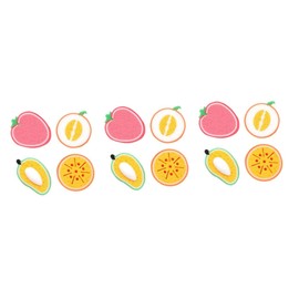 Baluue 12pcs Adorable Fruit Shape Dish Cleaning Sponges Thickened Scrubbers for Efficient Dishwashing Non-Scratch Kitchen Cleaning Tools