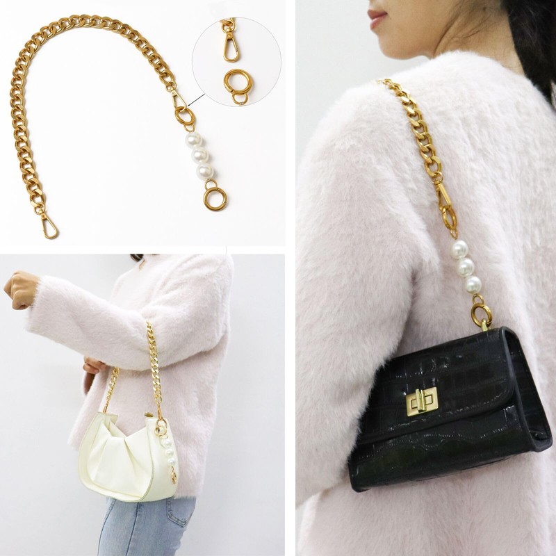 Beaulegan Chunky Bag Chain Handles - Short Strap Replacement for