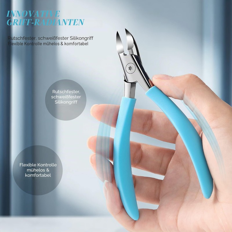 FVION Nail Clippers for Toenails Professional - Stainless Steel Toenail