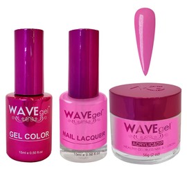 WAVEGEL Soak-Off Gel, Nail Lacquer & Acrylic/Dip Powder Matching Set - Princess Collection - #79 Secret Poison