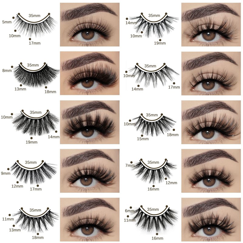 FARRED Wholesale Faux Mink Lashes Bulk 50 Boxes 10 Styles