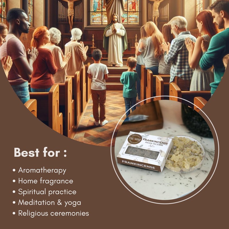 Frankincense Resin Incense for Church - Natural Tree Gum Sap