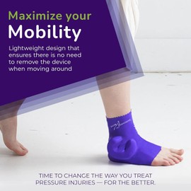 Ulcer Solutions Ankle Keeper – Physician-Designed Ankle Protector for Pressure Sores, Offloading Cushion for Pressure Ulcers, Enhanced Mobility & Comfort, Lightweight & Stretchable, Discreet Support for Injury Recovery & Senior Care, (Small: <7.5 Inches (<19.0cm)