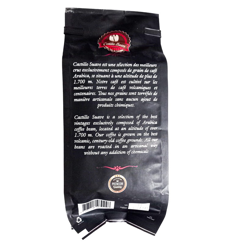 Café Colombien Castillo suave, 100% Arabica, Grand Cru, Medium Roast,
