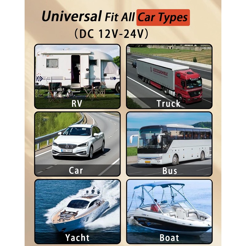 YEZriler 14AWG Car Charging Cable for Jackery Portable Power Station