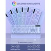 Wireless Keyboard and Mouse Backlit - Typewriter Keyboard with Retro