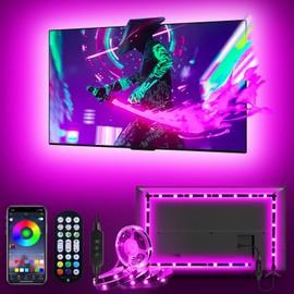 MATICOD LED Lights for TV, 13.1ft RGB Strip Lights for TV Behind 45-60in TV, Bluetooth APP Remote Control Music Sync TV Backlight for Bedroom Gaming Room