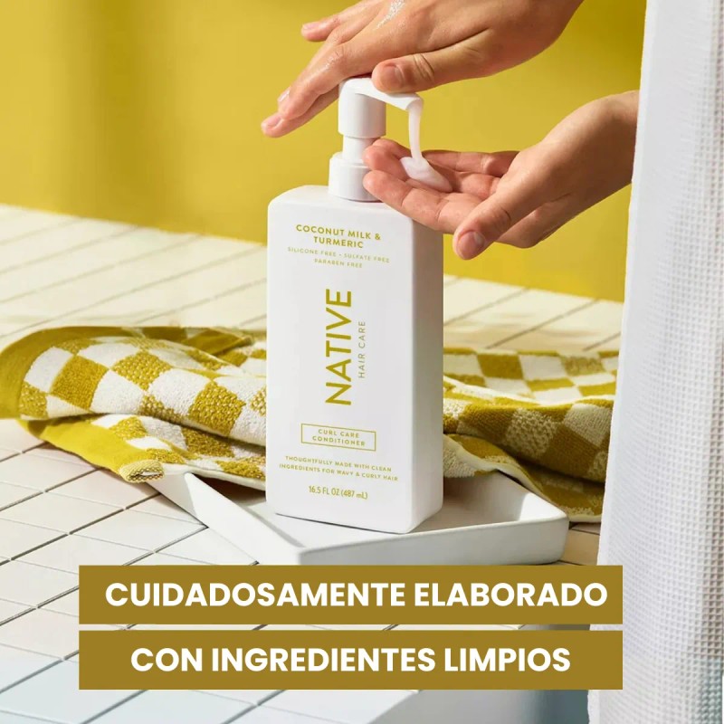 Acondicionador Curl Care Leche de Coco & Cúrcuma Native Sin