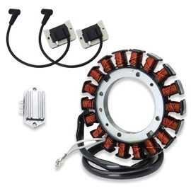 237878-S STATOR Kit 15/20 AMP for Kohler KT715 KT725 KT730 KT735 KT740 KT745 ZT730 ZT740 7000 Series Engine with 32-584-06-S Ignition Coil Module&Spark Plug