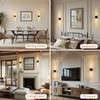 CNMYKYDS Set of 2 Battery Powered Wall Sconces, Wireless Wall