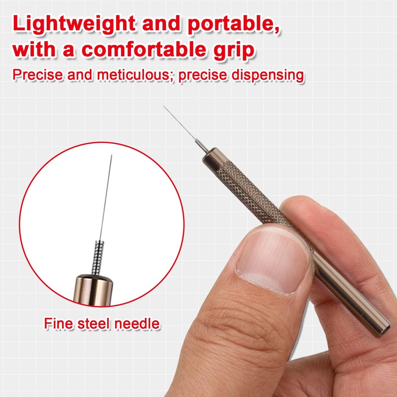 3-Piece Glue Applicator Metal Applicator Needles for Adhesive Dispensing Miniature