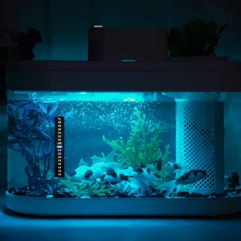 Luckious 4 Pcs Fish Tank Thermometer - 10~40℃ Digital Aquarium