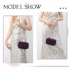 Syrads Flower Handbag Clutch Evening Bag Flowers Purses with Chain