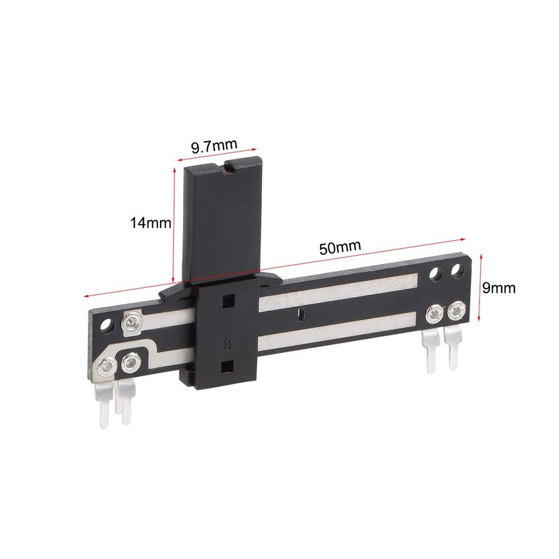 sourcing map Fader Variable Resistors Mixer Potentiometer Straight Sliding B100K