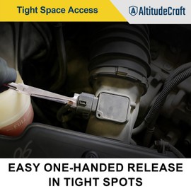 AltitudeCraft Electrical Disconnect Pliers 2-Piece Set, Includes Straight and 60° Angled Electric Disconnect Pliers for Automotive Connectors