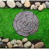 Ebros Gift Cast Iron Rose Flower Blossom Garden Stepping Stone