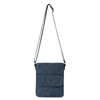 Sakroots On The Go Small Flap Messenger in Eco Twill, Adjustable Crossbody Strap, Indigo Spirit Desert
