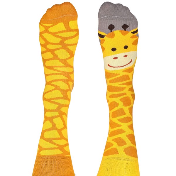 Nanushki Unisex Crazy Funny Socks with Giraffe Motif for Men