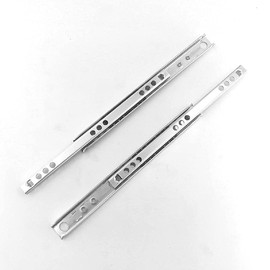 Pair of Steel Ball Bearing Drawer Runners Replacement for Cabinet 342(33cm)(L) x 17mm(W)