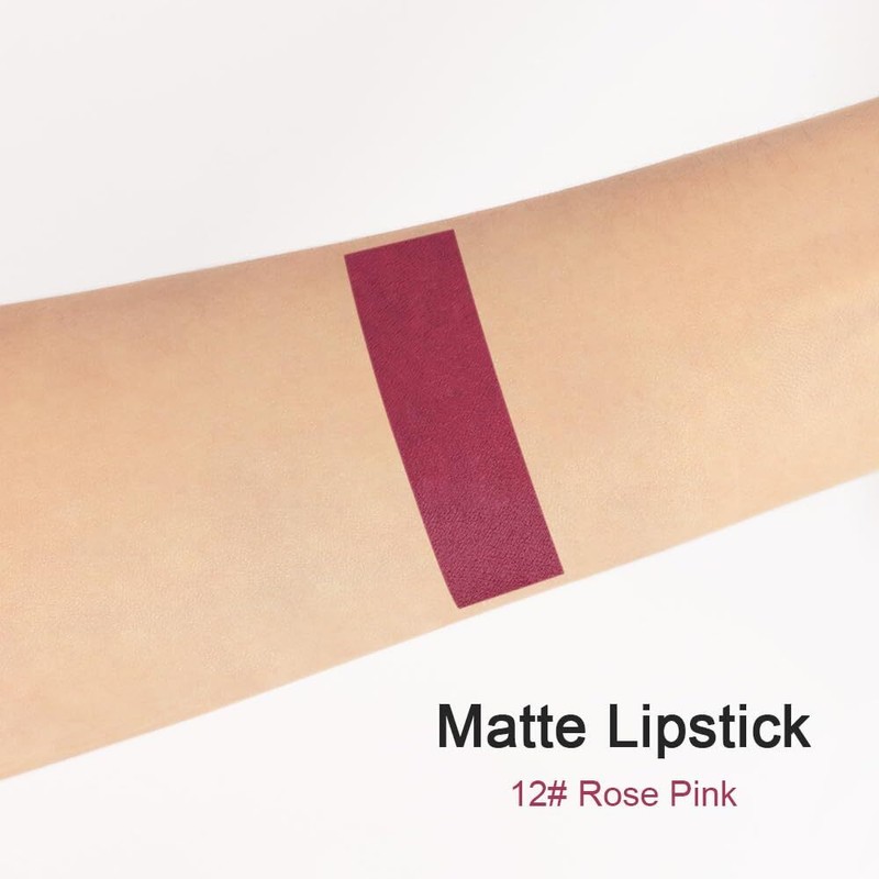 evpct DNM 1Pcs Wine Red Matte Lipstick and Lip Crayon