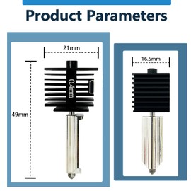 3 Pack A1 Mini/A1 Hotend Print Head Hot End Kit Extruder Upgrade High-Temperature 0.4MM Hardened Steel Nozzle Replacement with6PCS Silicone Cover Sock for Bambu Lab 3D Printer Accessories ﻿