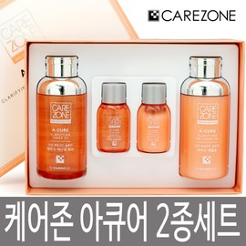 Care Zone 케어존 닥터솔루션 아큐어 클래리파잉 EX 2종 기획세트 / 토너 + 에멀전 / 민감성피부 Carezone Doctor Solution Acure Clarifying EX 2-Piece Set / Toner + Emulsion / Sensitive Skin