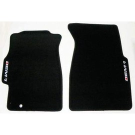 4 Piece Black Floor Mats with EM1 Logo Compatible with Honda Civic SI Hatchback Coupe and Sedan 1996 1997 1998 1999 2000 Fits All EX LX DX CX SI HX