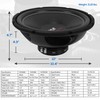 Pyle 10" Car Audio Speaker Subwoofer - 1000 Watt High