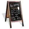 Ilyapa Wooden Sandwich Board Signs Outdoor A Frame Chalkboard Sign