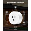 HAPYTHDA Smart Plug with Remote, 2.4GHz Wi-Fi & RF433 Wireless