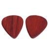 Guitar Pick Wooden Box with 2Pcs Red Rosewood Picks Musical