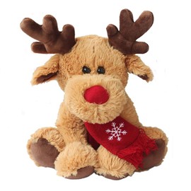 Abaodam Rudolph The Red Nosed Reindeer Christmas Stuffed Animal Plush for Winter Home Car Bedroom Decoration