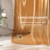 AmazerBath Shower Curtain Liner, 72x72 Transparent Orange Shower Liner, Lightweight