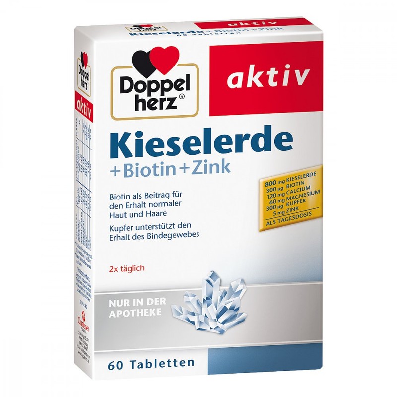 Doppelherz Silica + Biotin + Zinc Tablets 60 tab