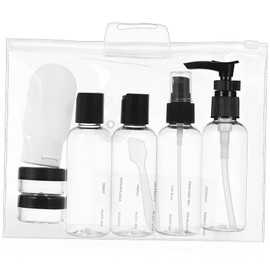 FRCOLOR 1 Set Travel Bottles Set Portable Refillable Containers with Bag for Shampoo Body Wash Skincare Lightweight Easy Identification for Travel and Vacations