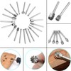 Bestgle 20pcs 3mm(1/8") Shank HSS Rotary Cutting Burrs Router Bits