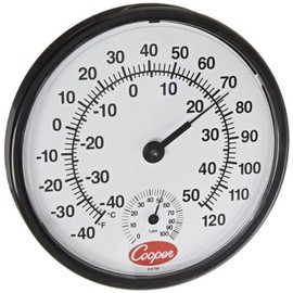 Cooper-Atkins 212-150-8 Analog Hygrometer, -40°F to 120°F Temperature Range, 12" Diameter