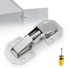 2-Pack Hidden Hinges for Cabinet Doors Frameless,90 Degree Concealed Cabinet