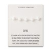 Philip Jones Synthetic White Opal Gemstone Bracelet with Quote Card
