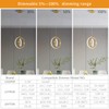 BNHHLZ Modern LED Chandelier Gold Ring Pendant Light Fixtures 4000K