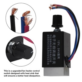 KENANLAN Universal DC 12V/24V Motor Speed Controller Switch for Car Truck Fan Heater Control