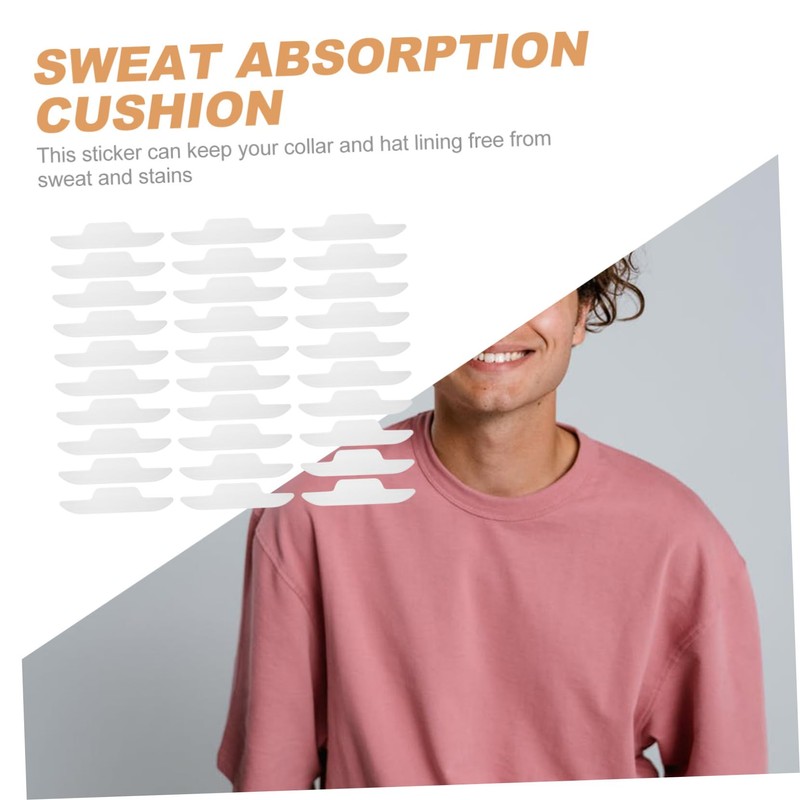 Beavorty 2sets Shirt Collar Absorption Cushion Hat Sweat Pad Practical