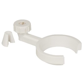EISCO Separatory Funnel Holder - Polypropylene - Open Front for Unobstructed Placement - Grips Rods of 0.37-0.5" Diameter