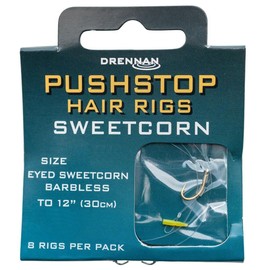 DRENNAN SWEETCORN QUICKSTOP HAIR RIGS SIZE 16 - HNQSCB016